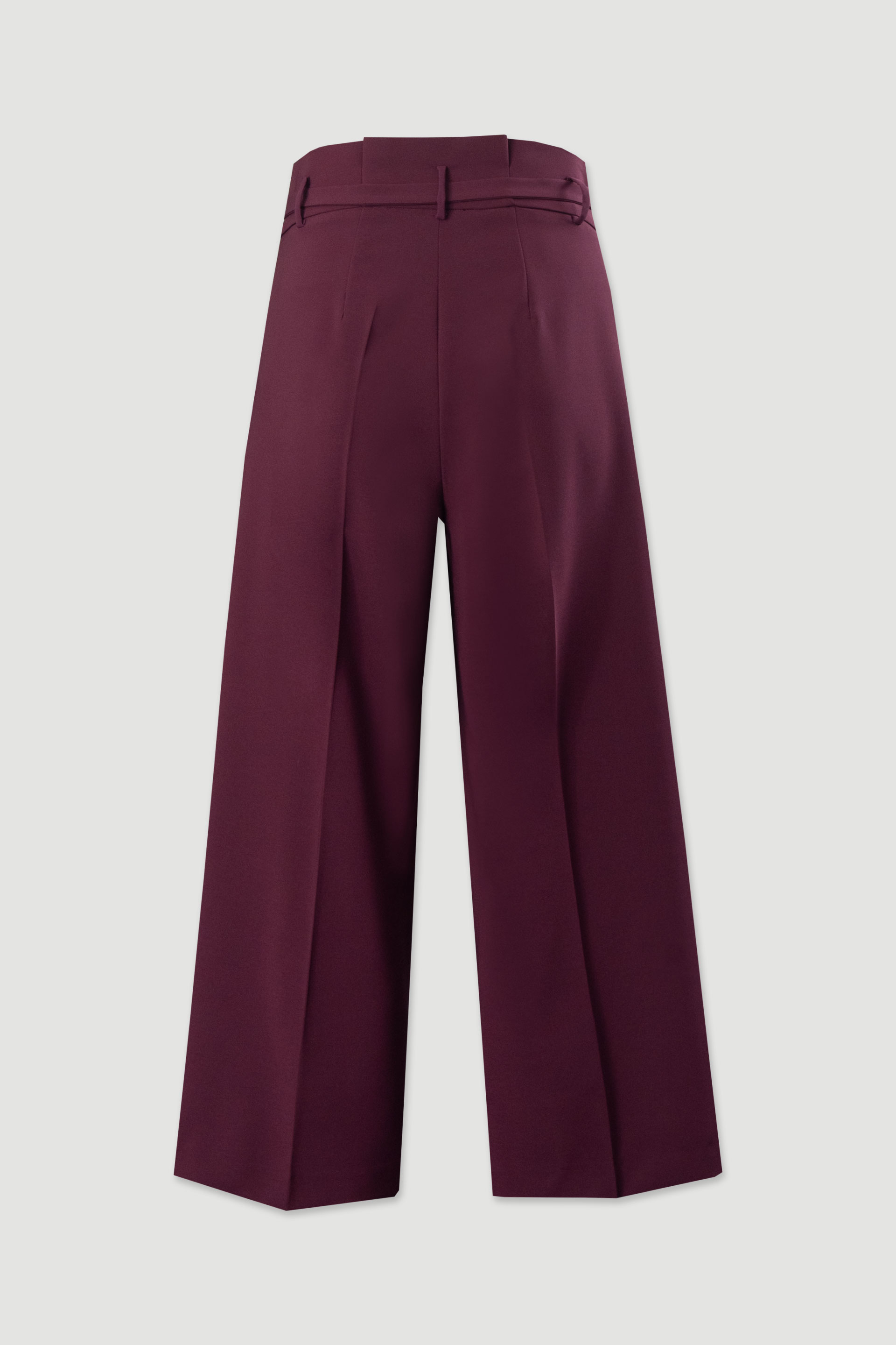Calça culotte clássica com cinto