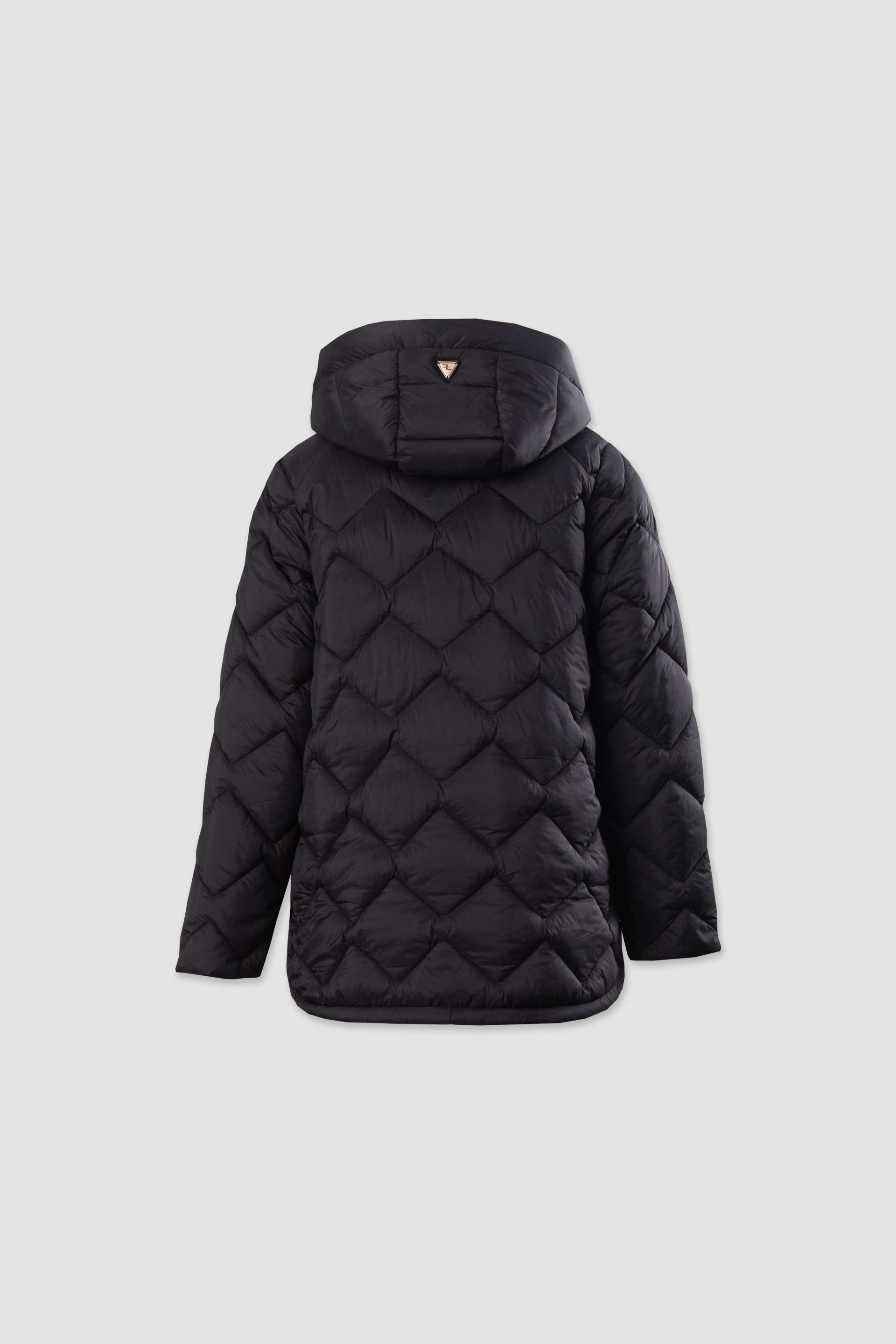 Parka acolchoada personalizada com capuz