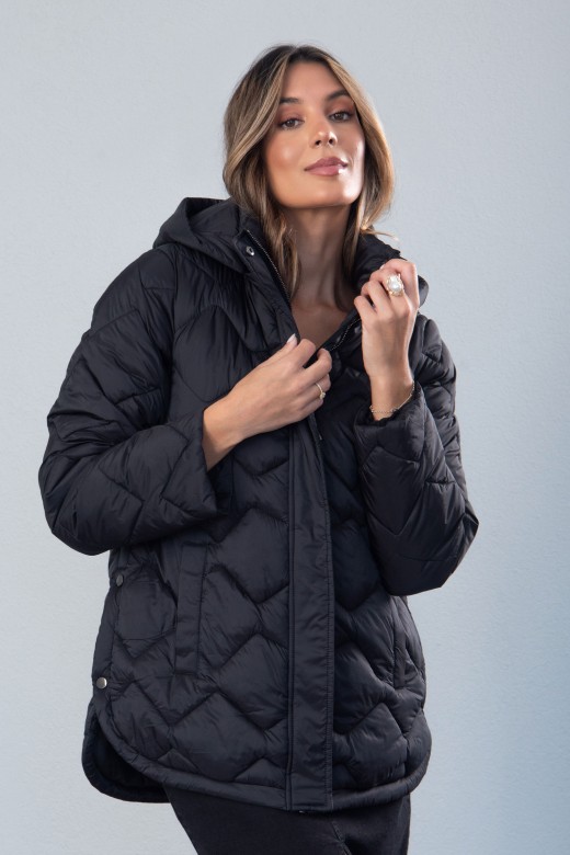 Parka matelasse personnalise avec capuche