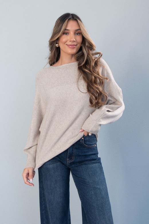 Pull en maille  manches larges