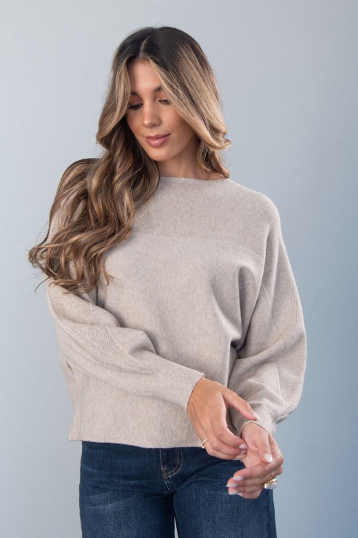 Pull en maille  manches larges