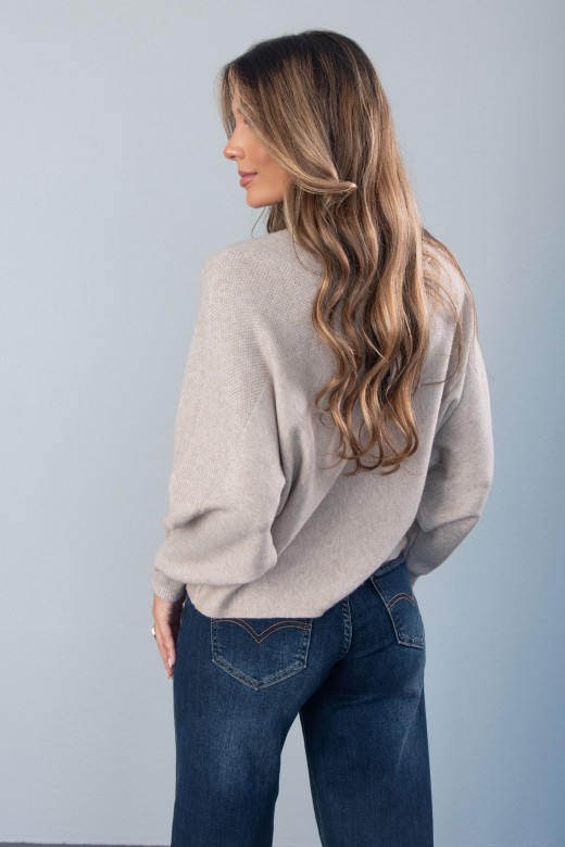Pull en maille  manches larges