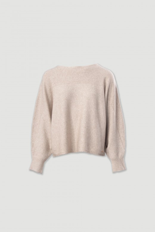 Pull en maille  manches larges