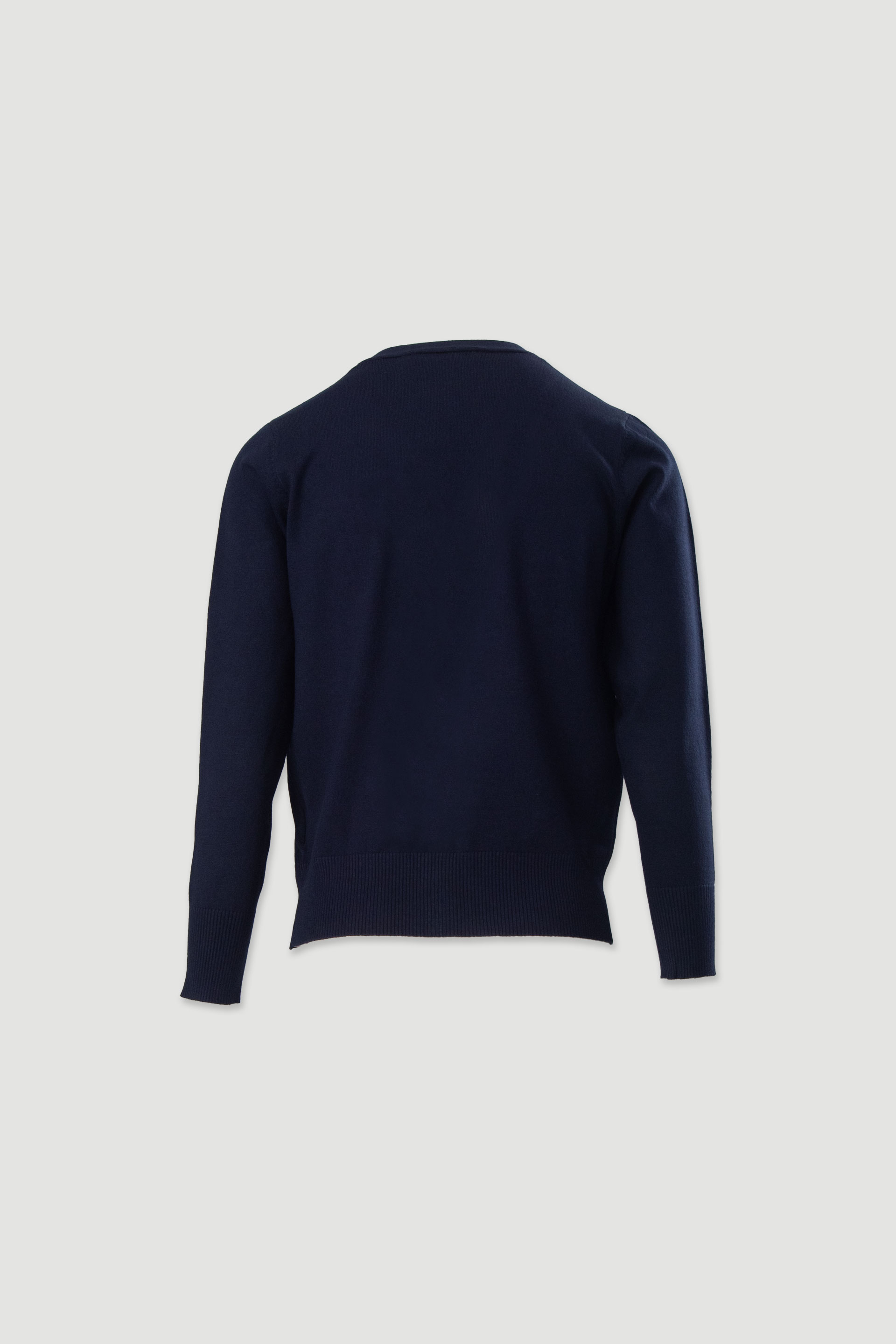 Basic knit cardigan with logo buttons