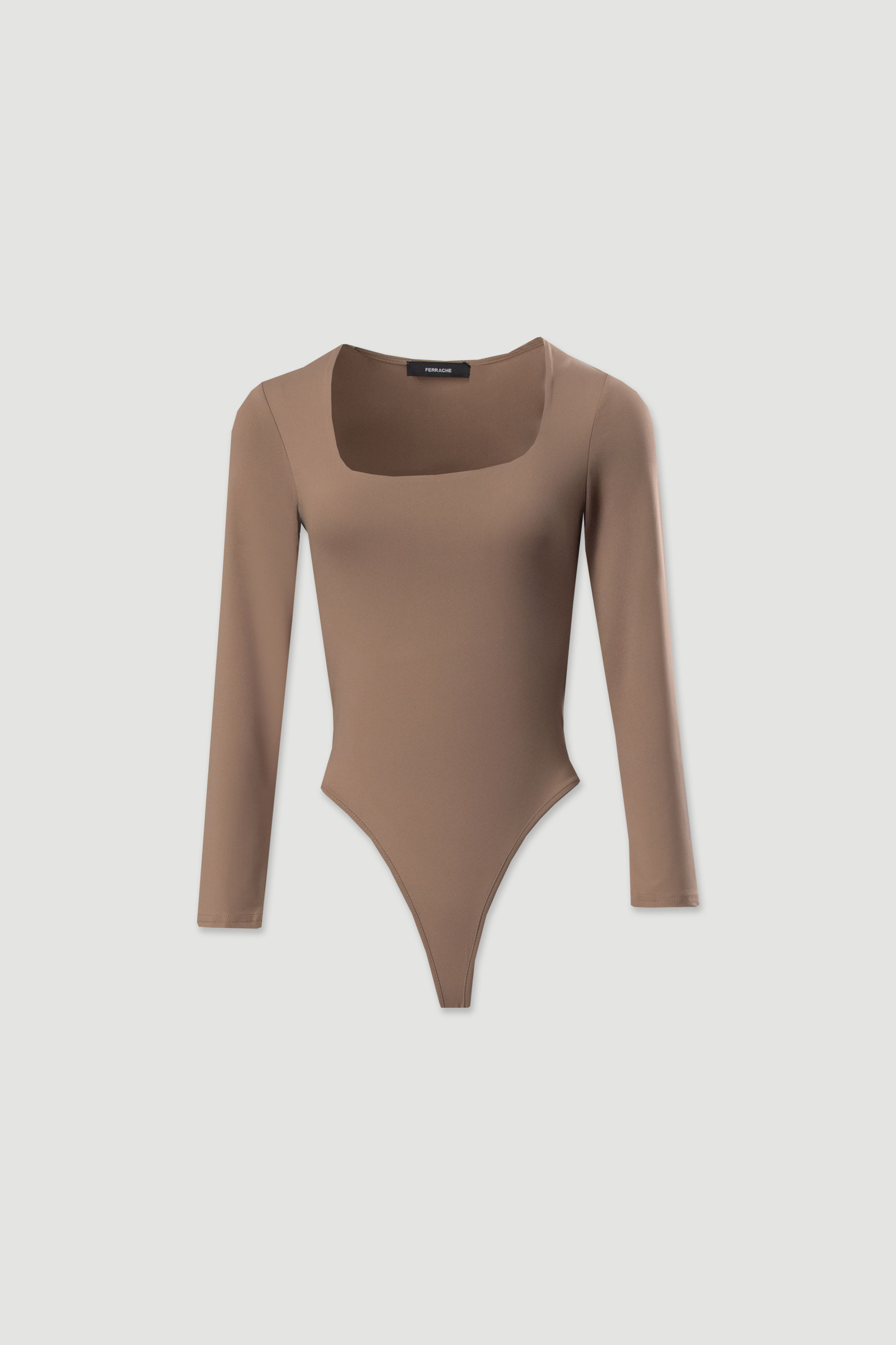 Long sleeve plain bodysuit