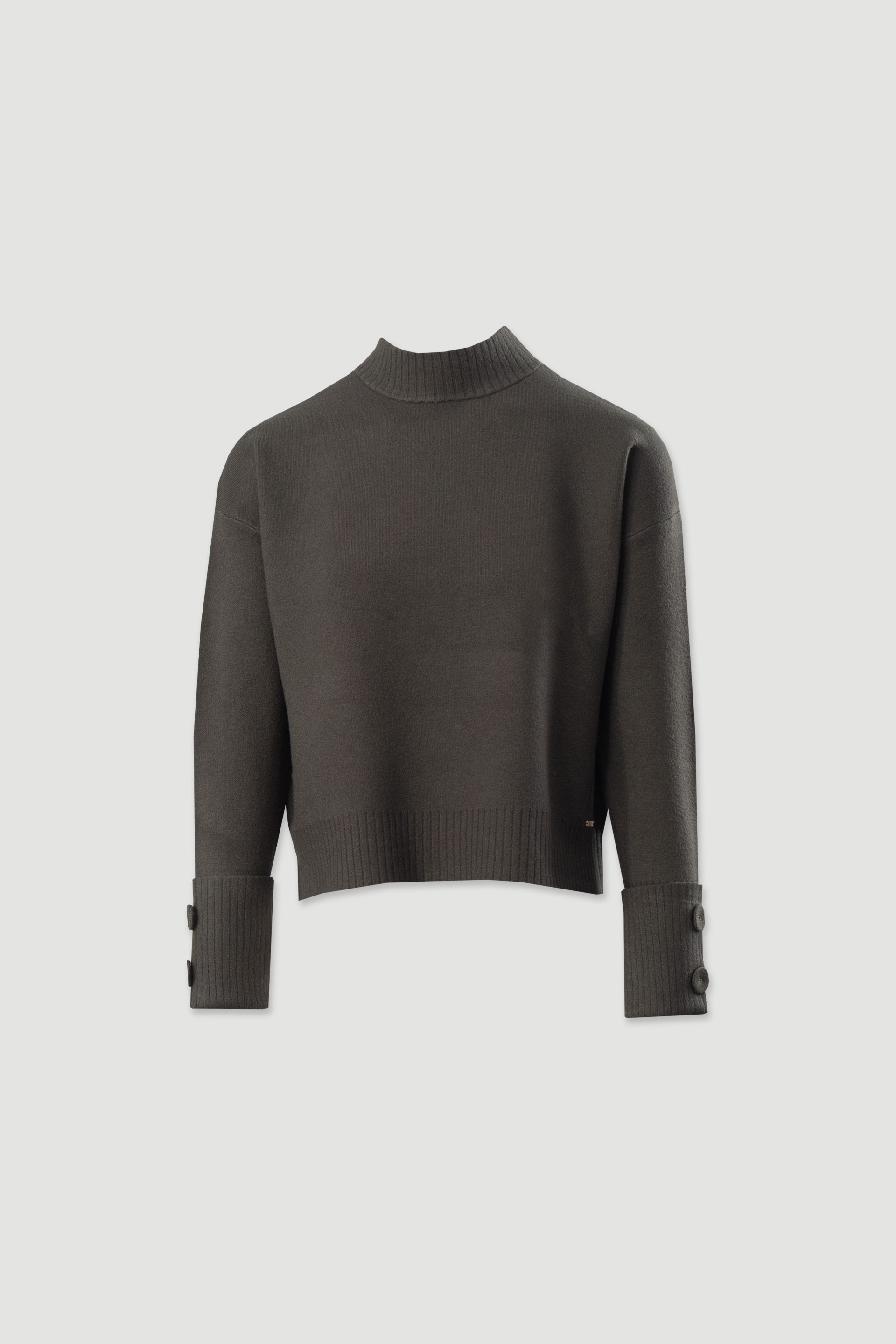 Pull en maille avec boutons aux poignets