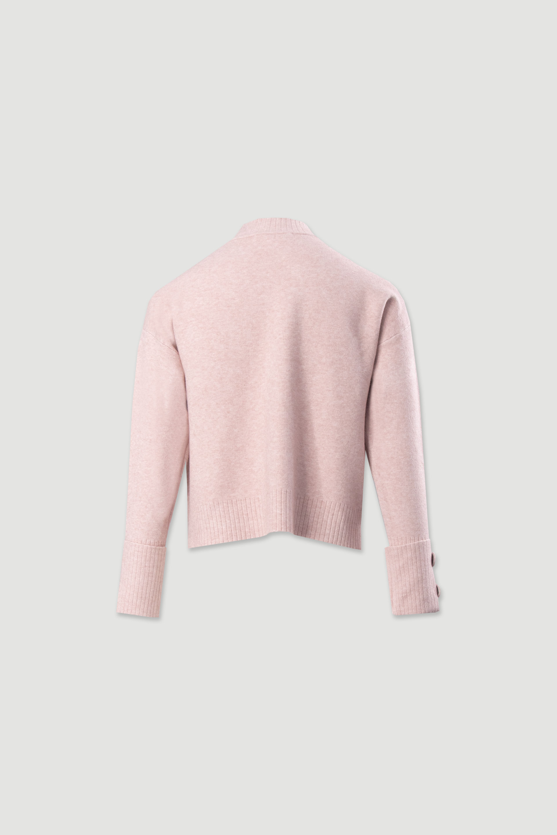 Camisola de malha com botões nos punhos