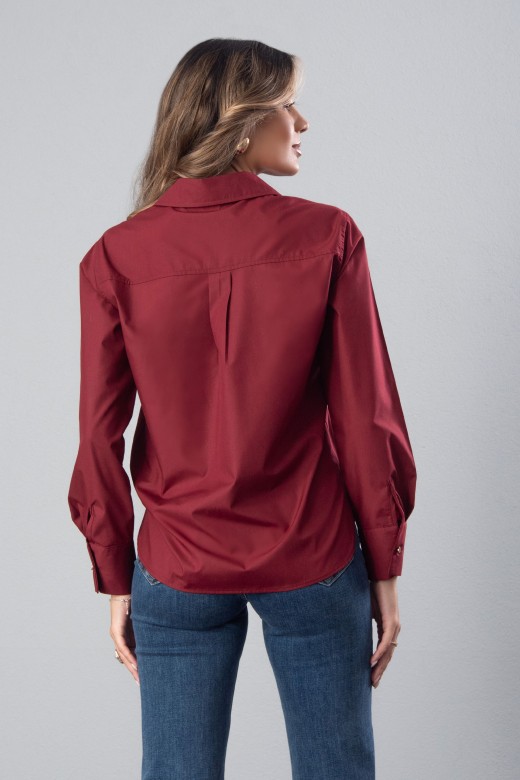 Camisa lisa de algodn