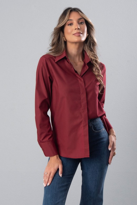Plain cotton shirt