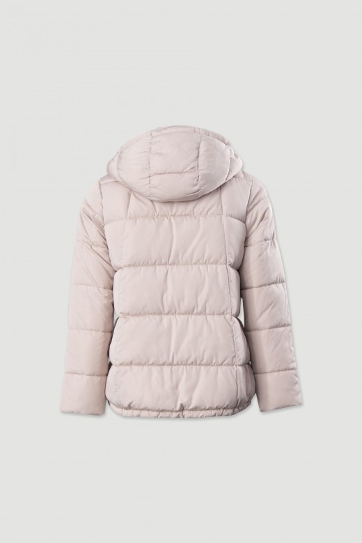 Parka acolchoada com capuz