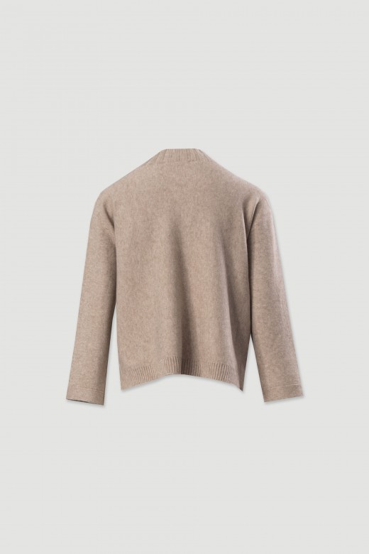Camisola de malha com entranado