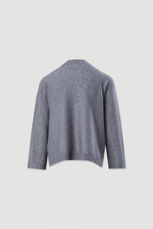 Camisola de malha com entranado