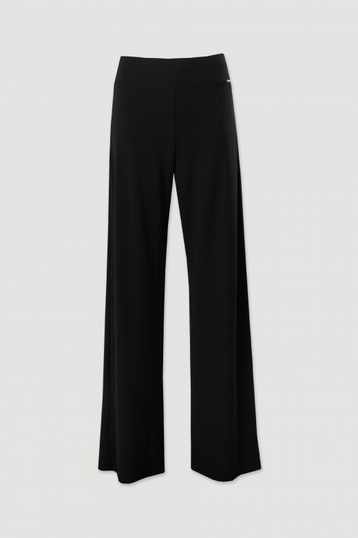 Pantalon en maille  jambe large