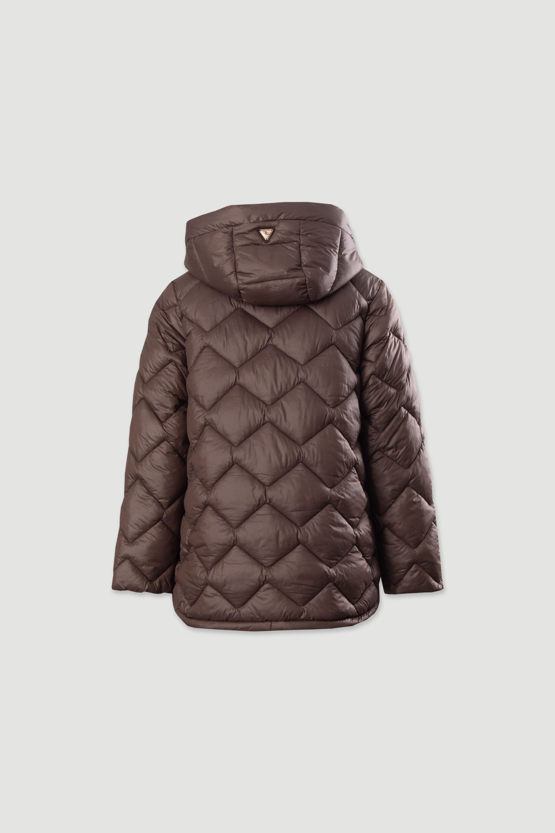 Parka acolchoada personalizada com capuz