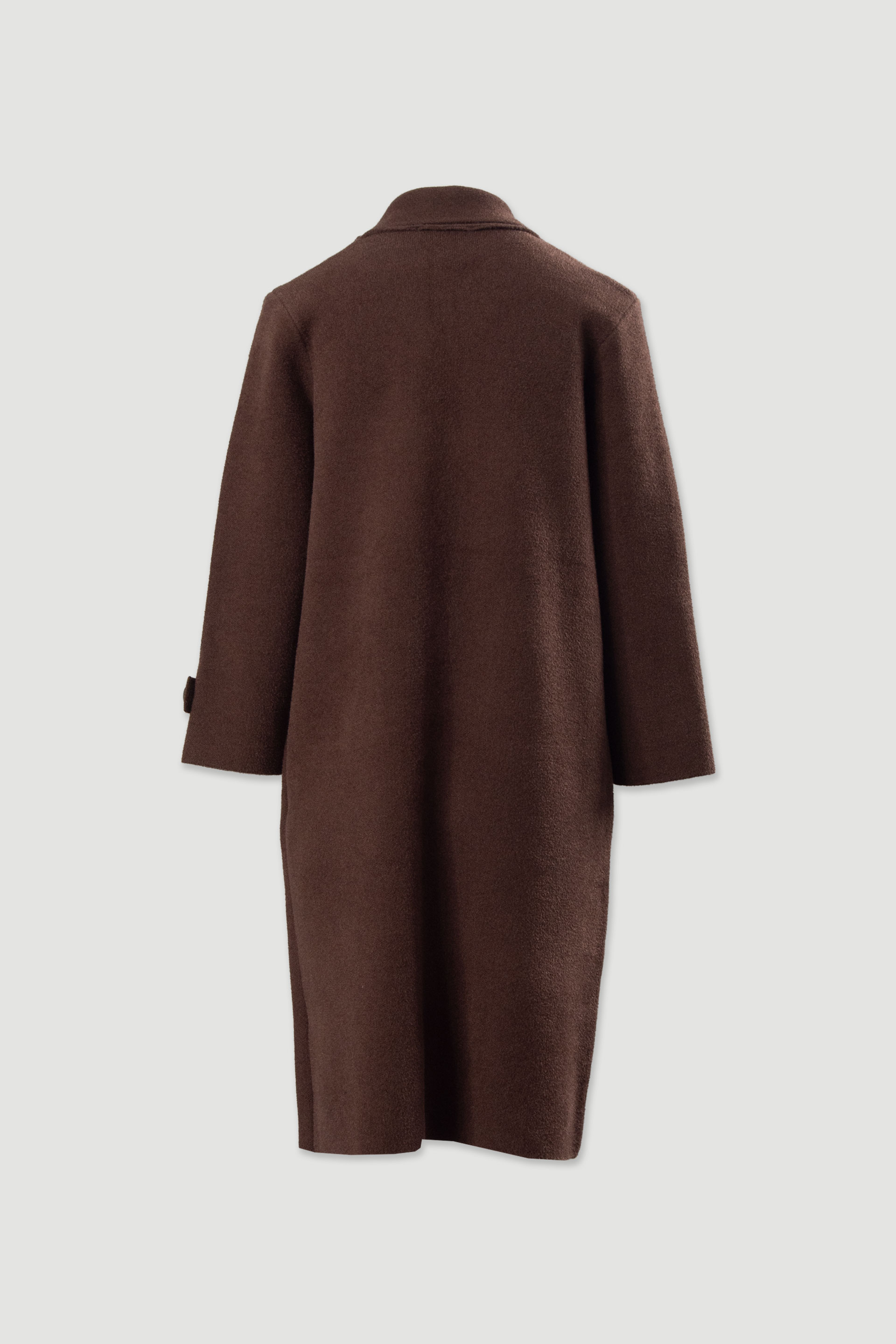 Casaco de malha comprido com botões