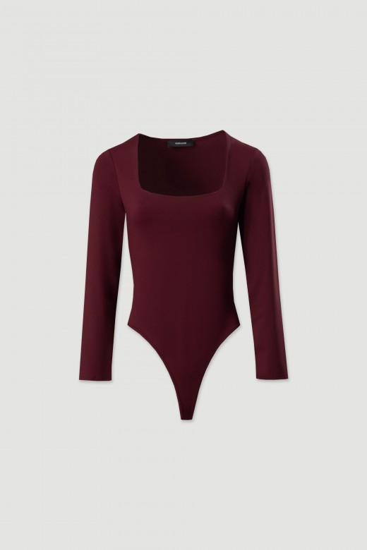 Body liso de manga larga Body liso de manga larga