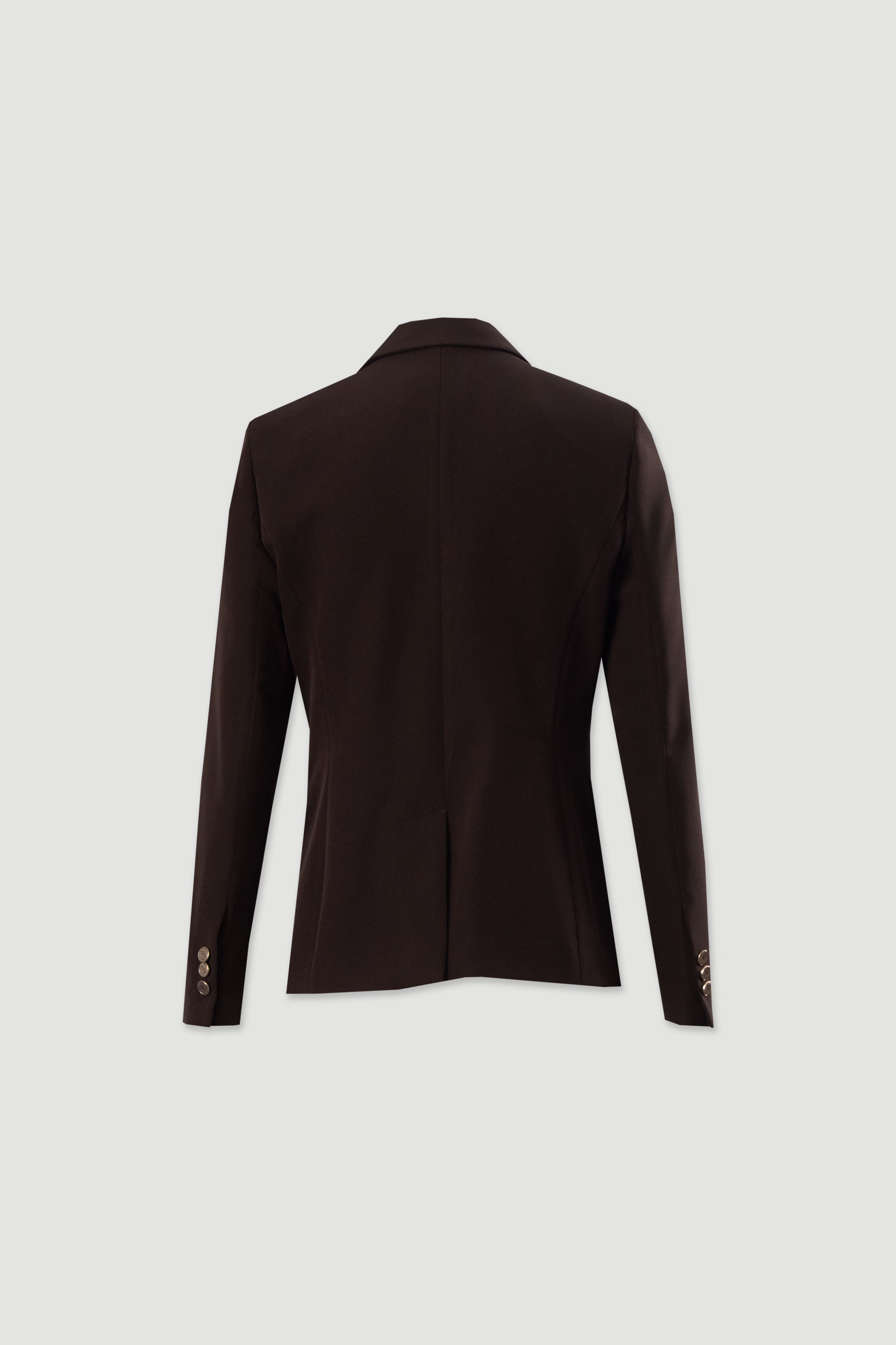 Blazer clássico de fato com botões metálicos