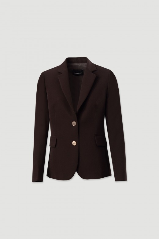 Blazer classique de tailleur avec boutons métalliques Blazer classique de tailleur avec boutons métalliques