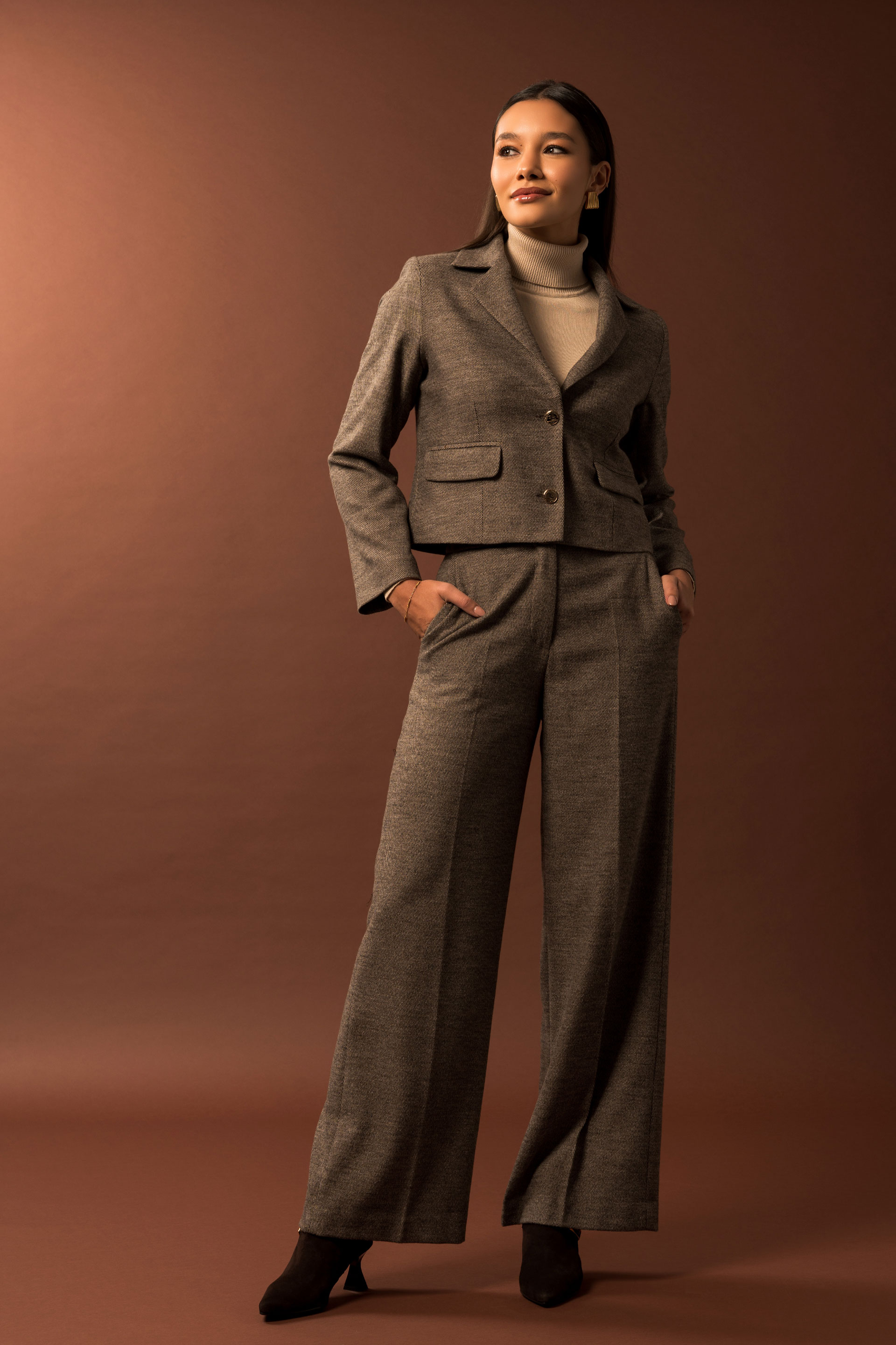 Blazer curto clássico