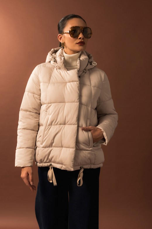 Quilted parka with hood Quilted parka with hood