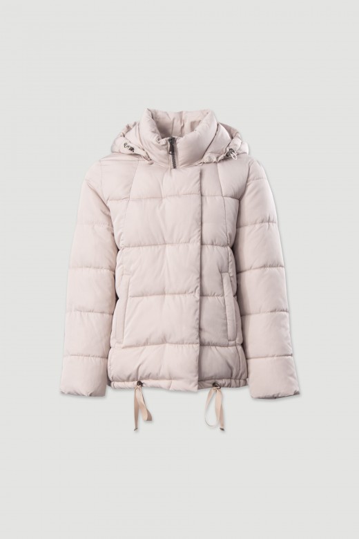 Quilted parka with hood Quilted parka with hood