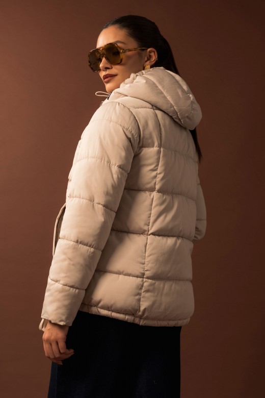 Quilted parka with hood Quilted parka with hood