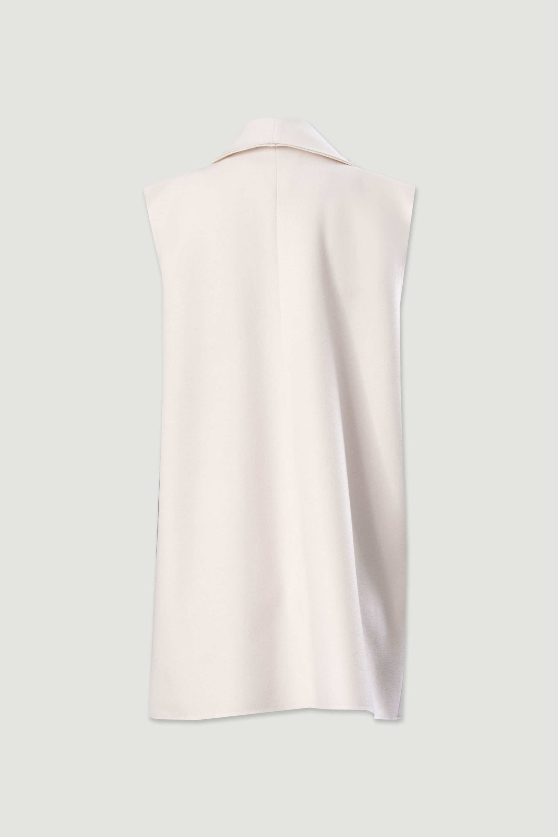 Gilet long à large col châle