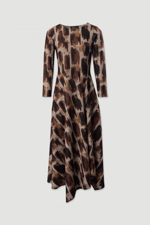 Asymmetric printed dress Asymmetric printed dress