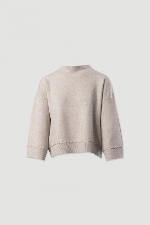 Pull en maille avec manches 3/4