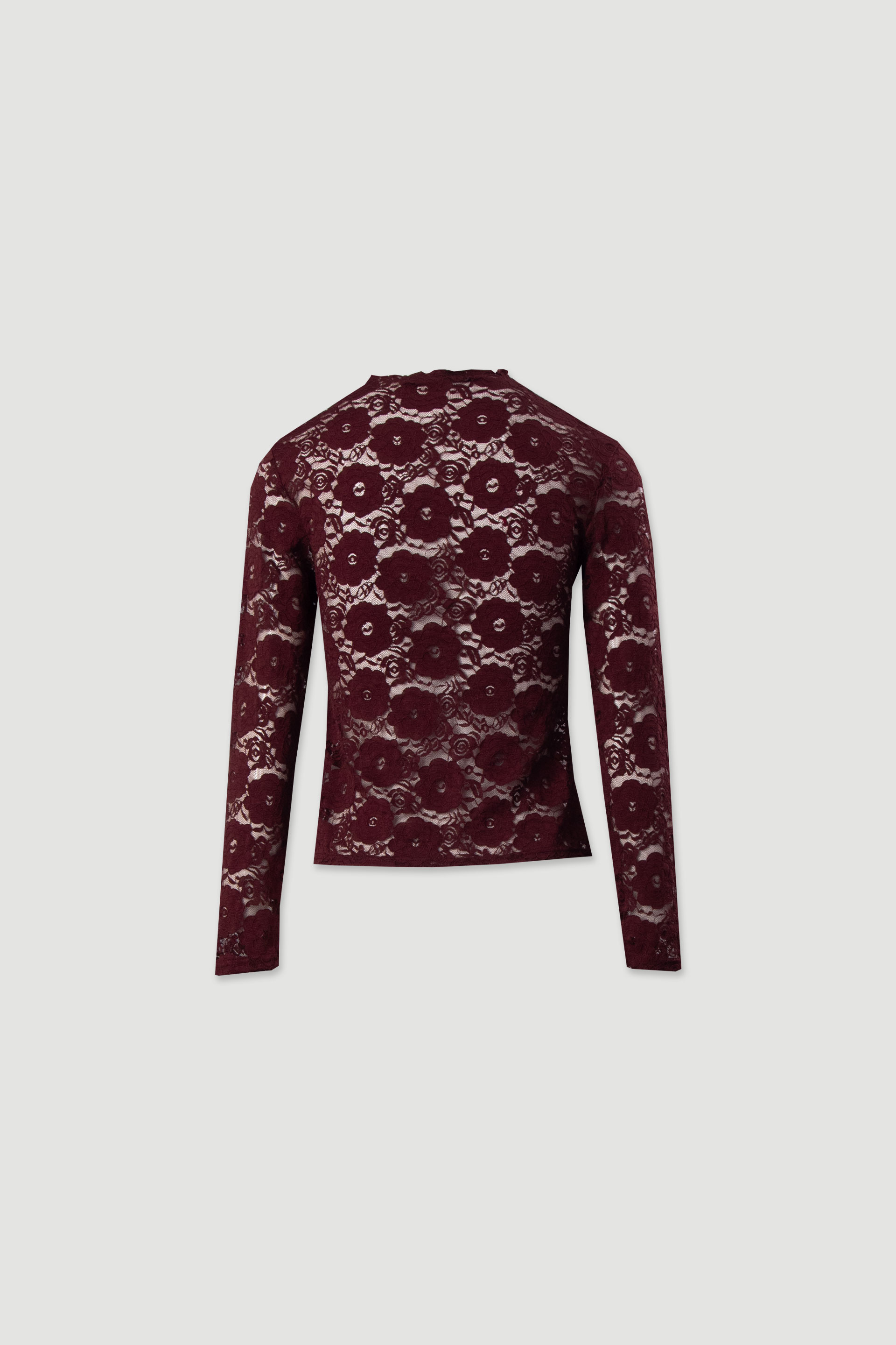 Long-sleeve lace top