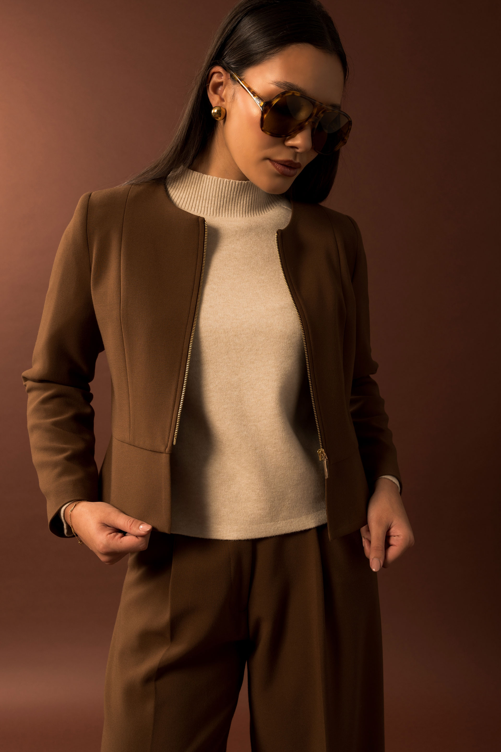 Chaqueta clásica estructurada