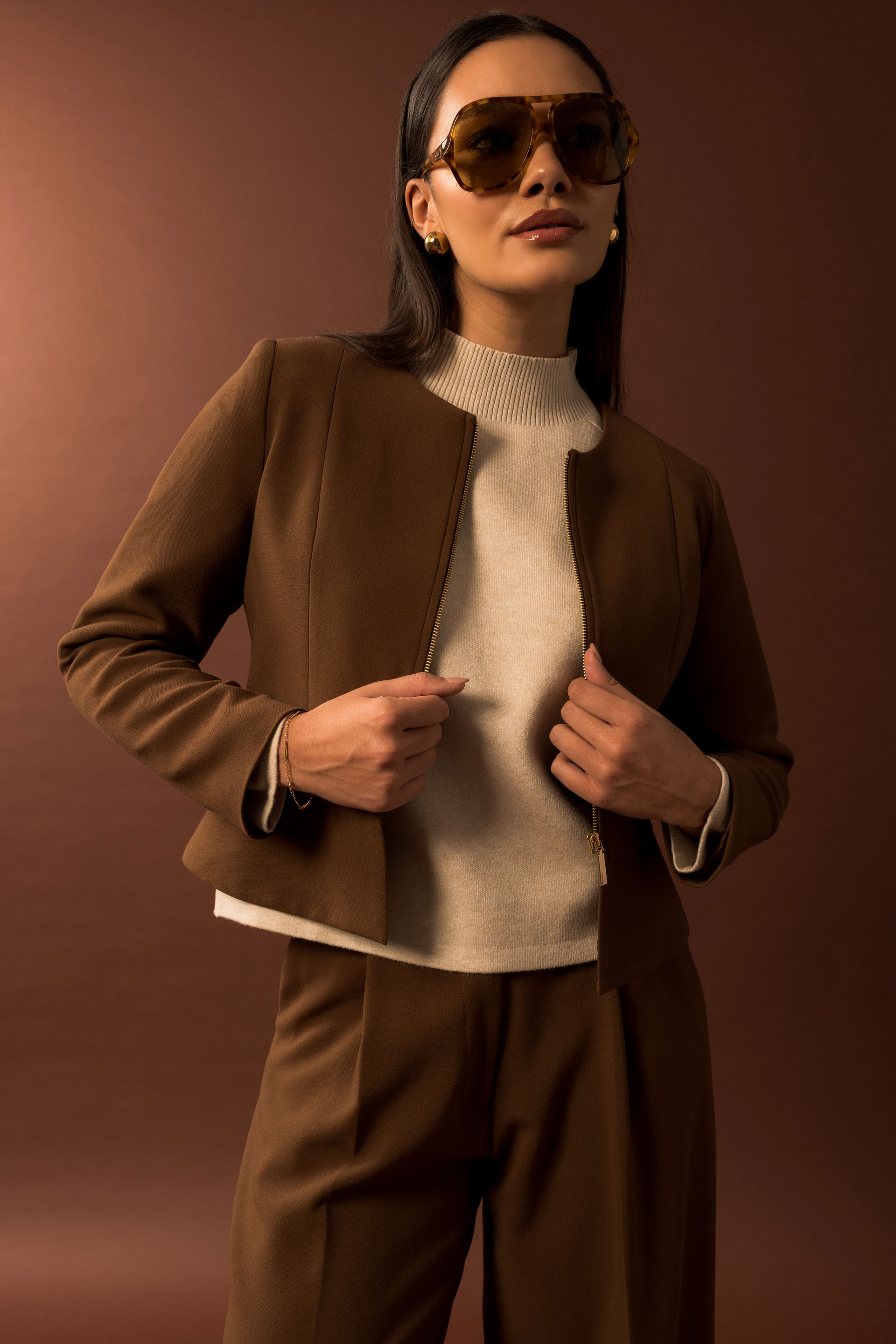 Chaqueta clásica estructurada