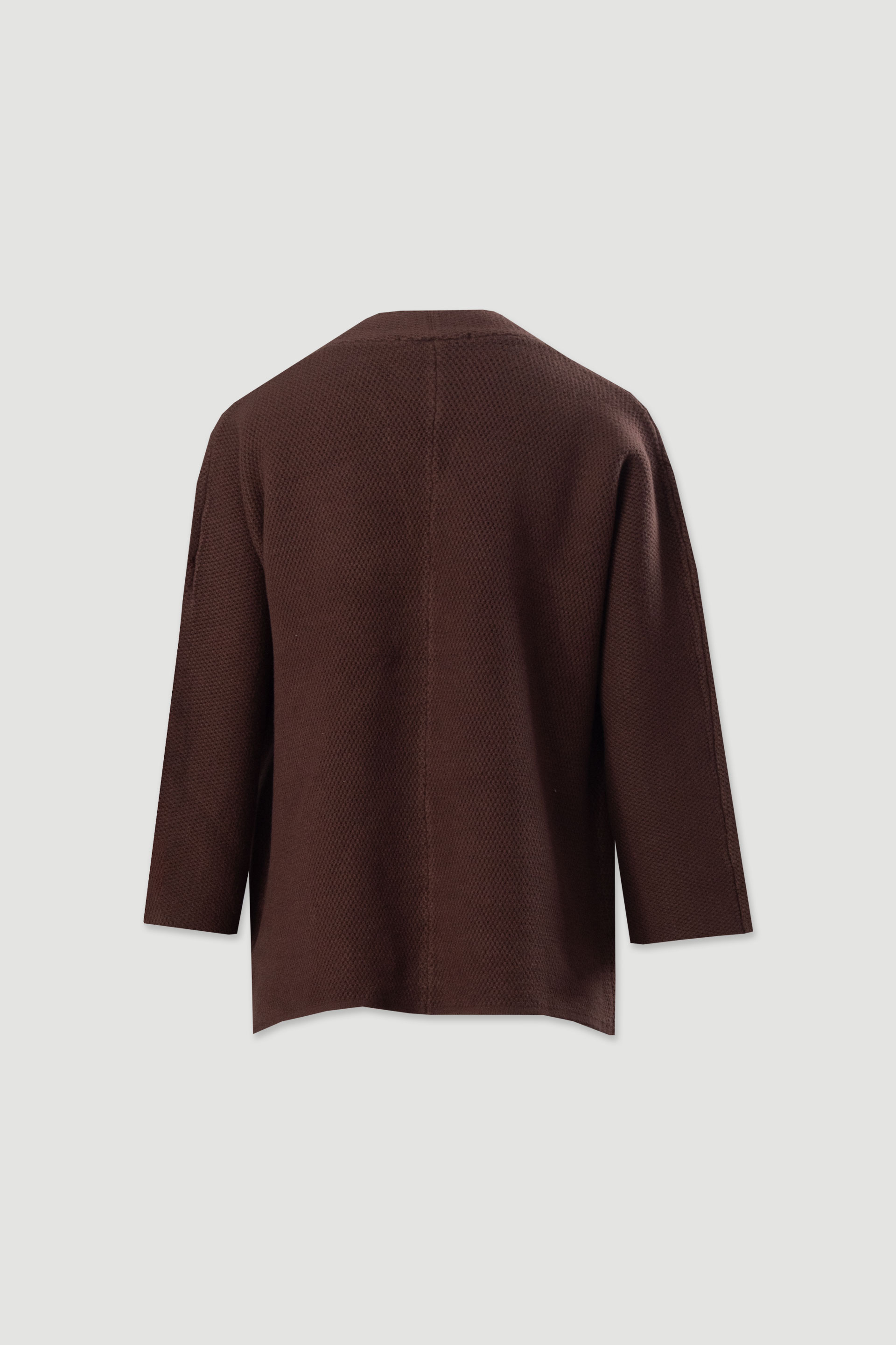 Chaqueta de punto con botón personalizado