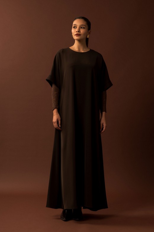 Robe longue fluide avec poches