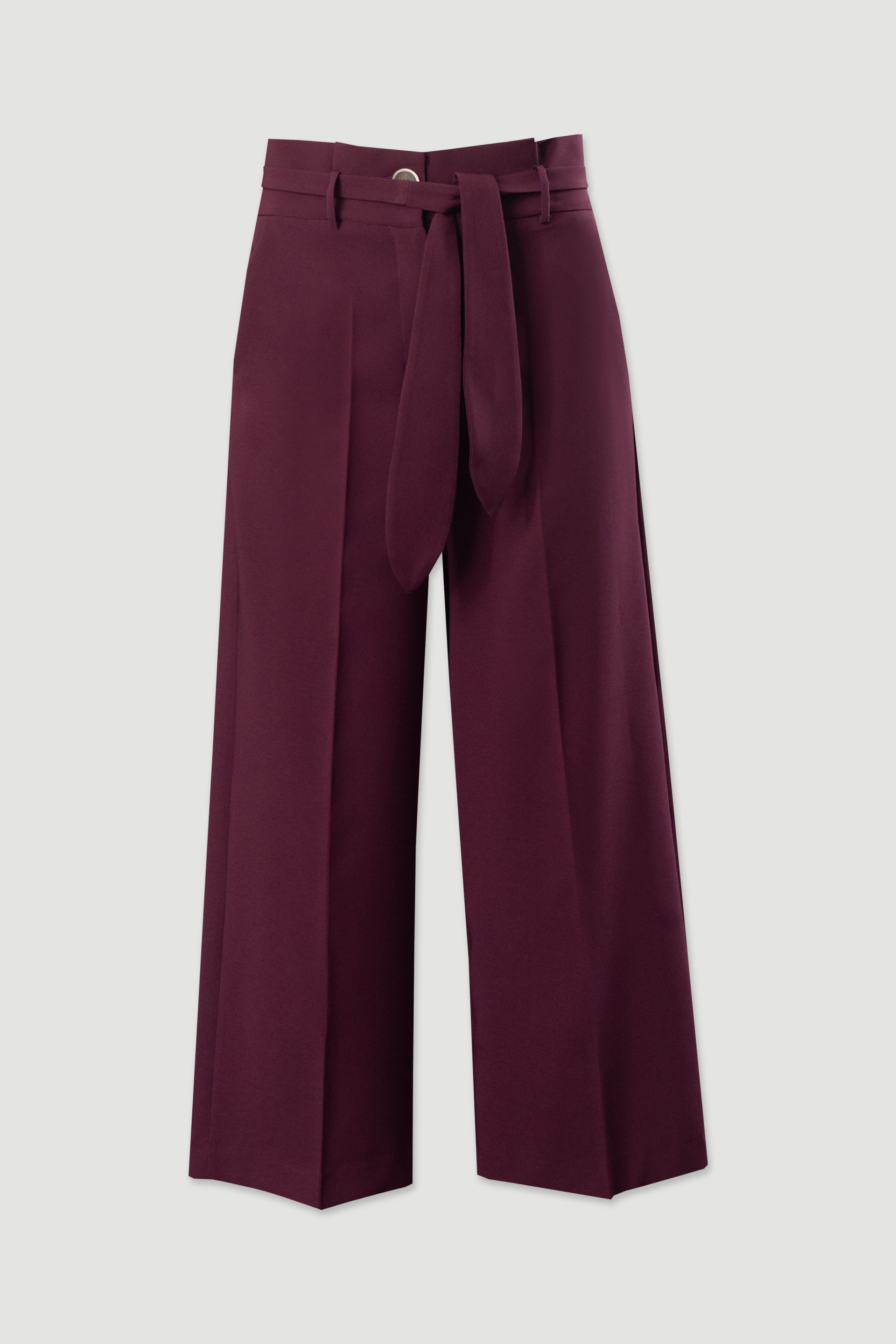 Calça culotte clássica com cinto