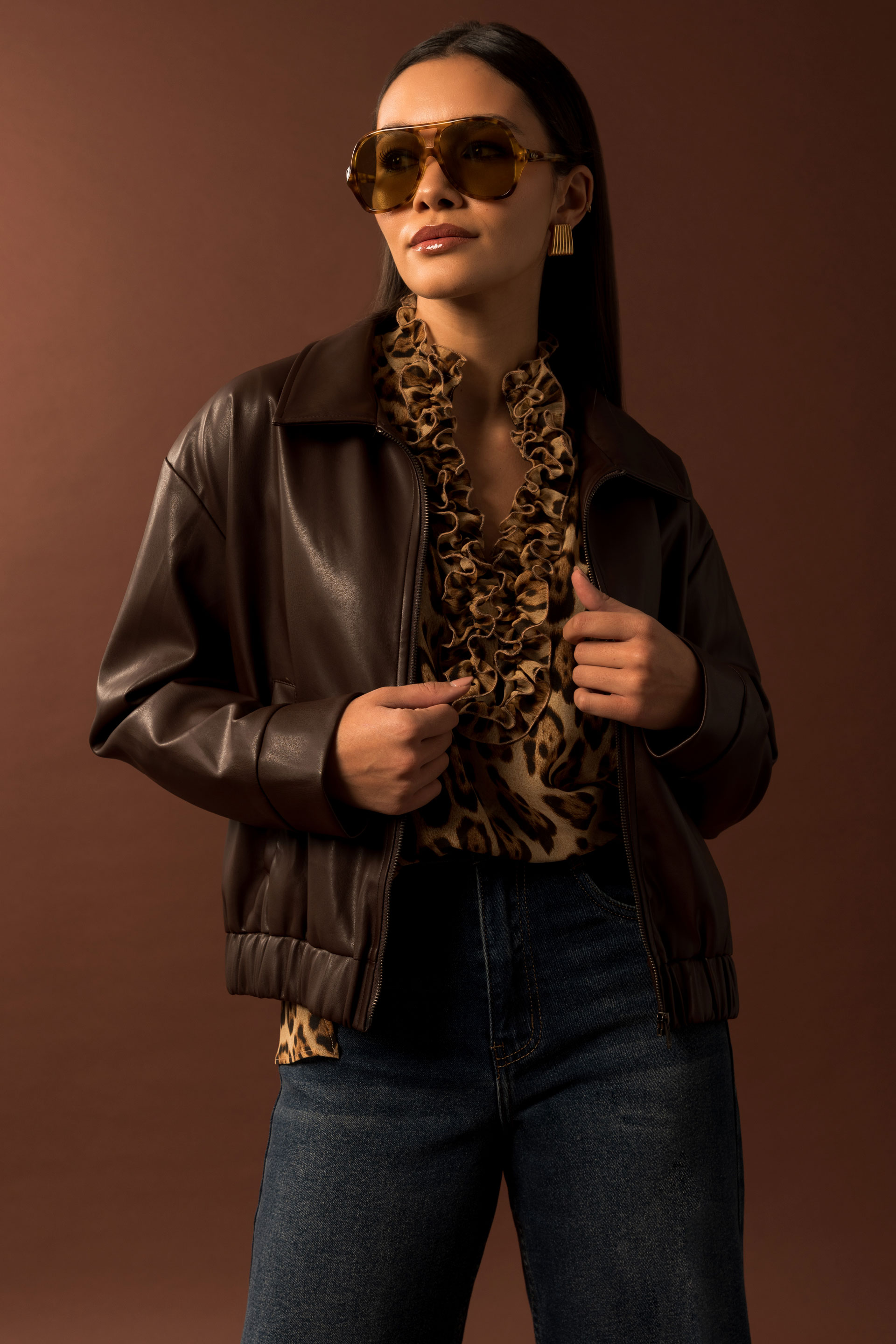 Blouson en similicuir