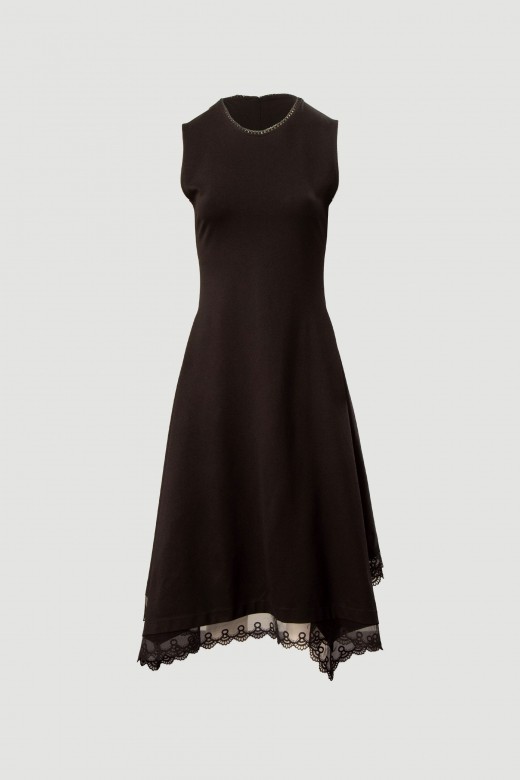 Midi dress with lace detail Midi dress with lace detail