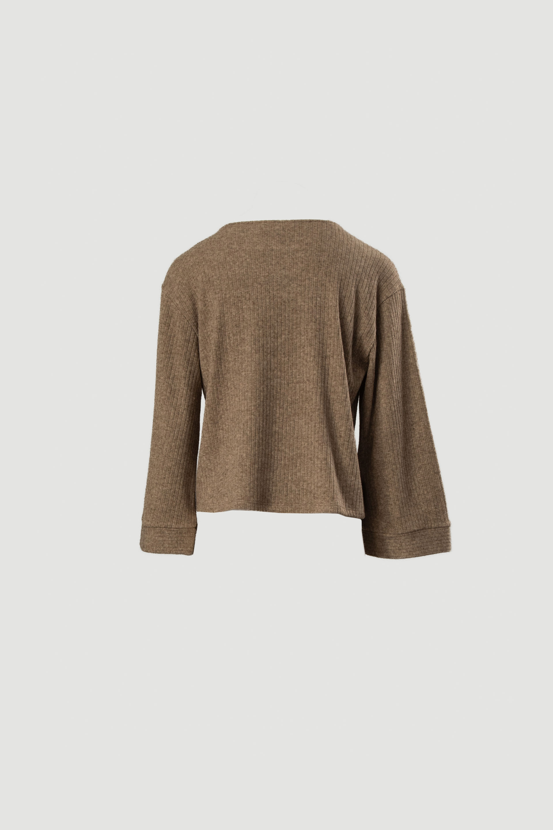 Knit sweater with personalized buttons