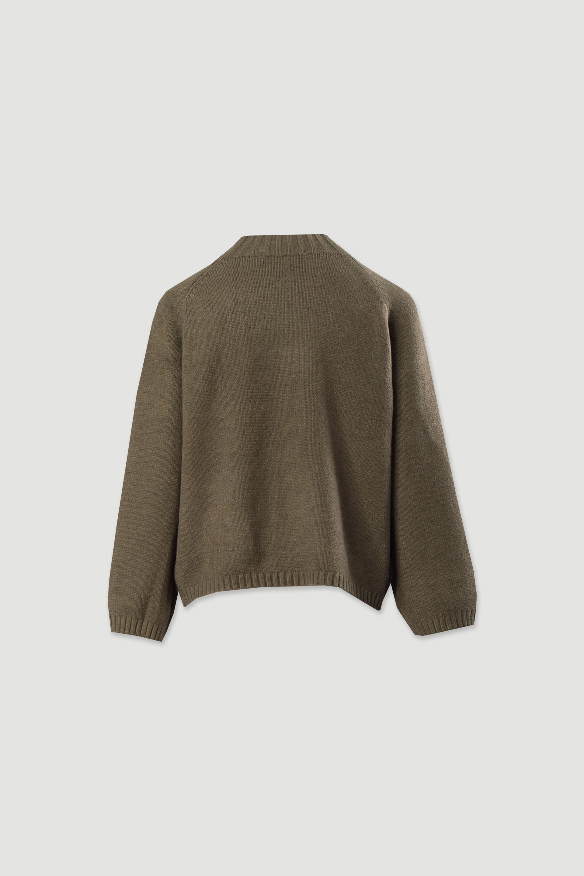 Pull fluide en maille avec col montant