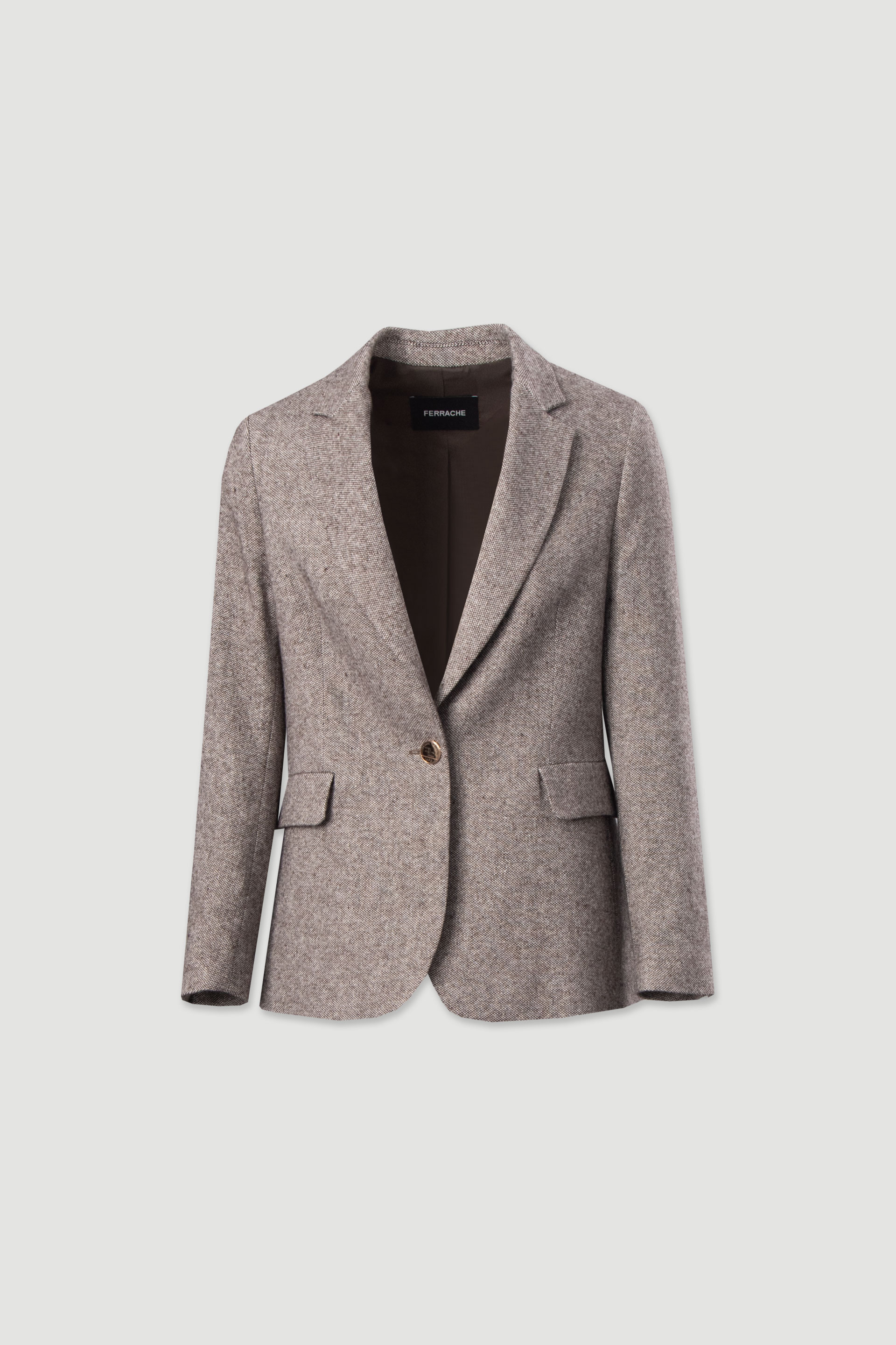 Blazer clássico texturizado com lã