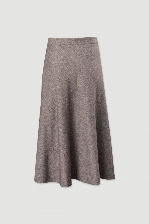 Textured wool midi skirt Textured wool midi skirt