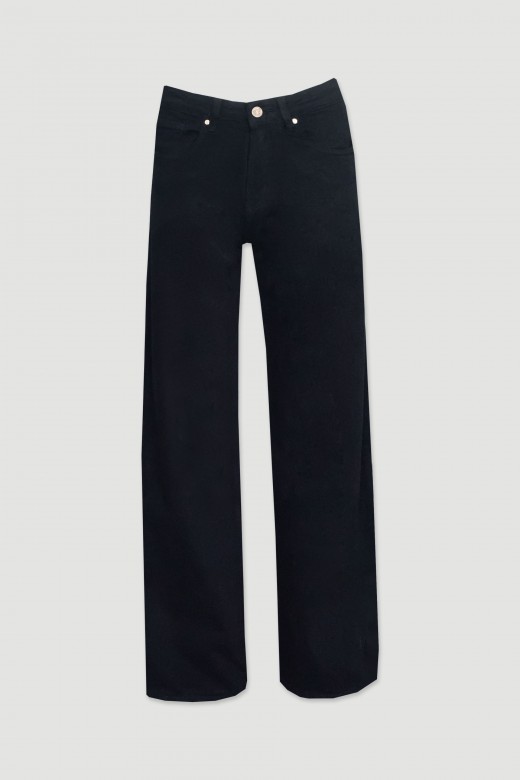 Straight-leg cotton twill trousers Straight-leg cotton twill trousers