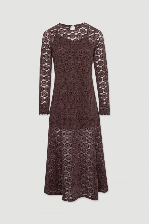Midi lace dress