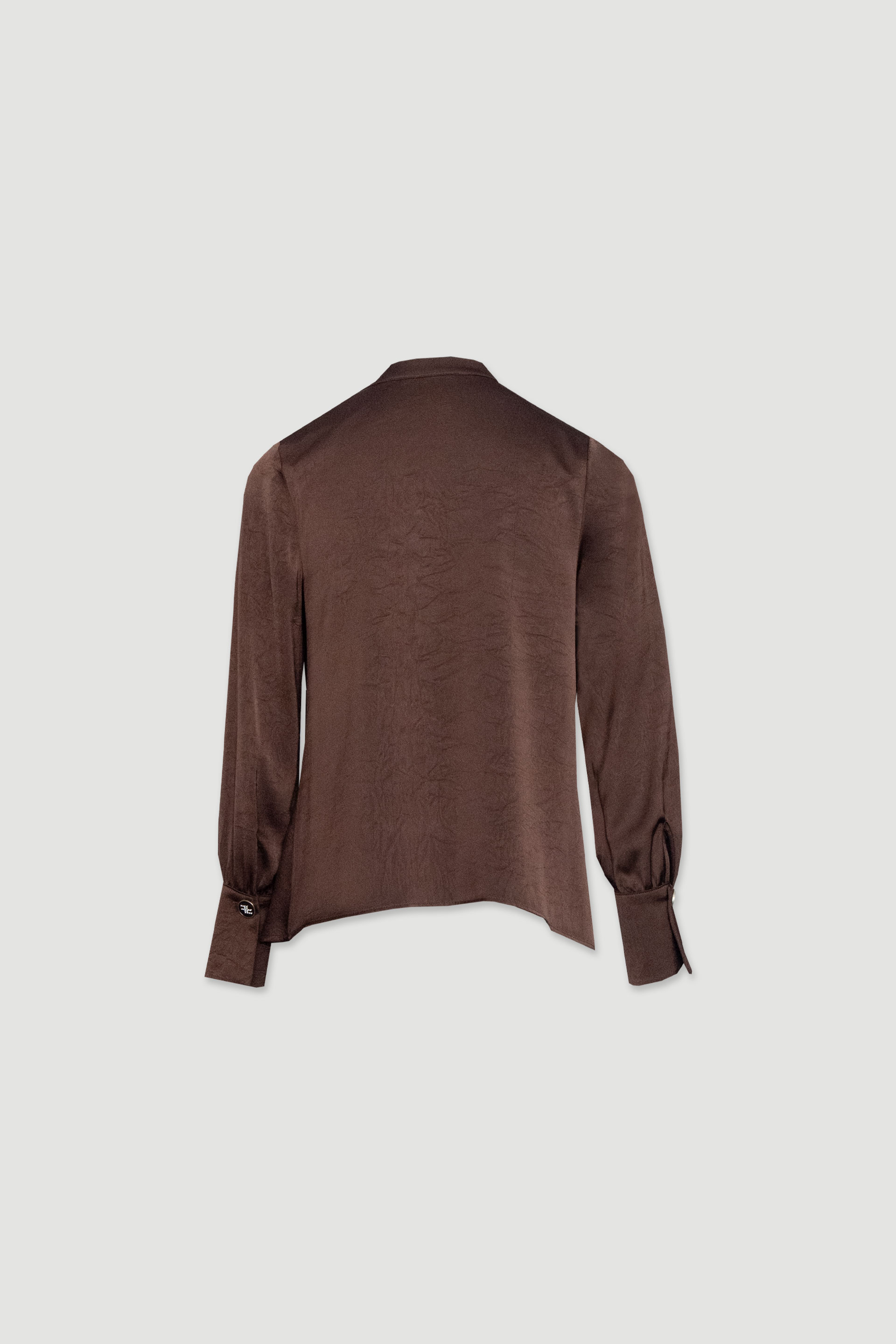 Túnica con escote drapeado y botones personalizados