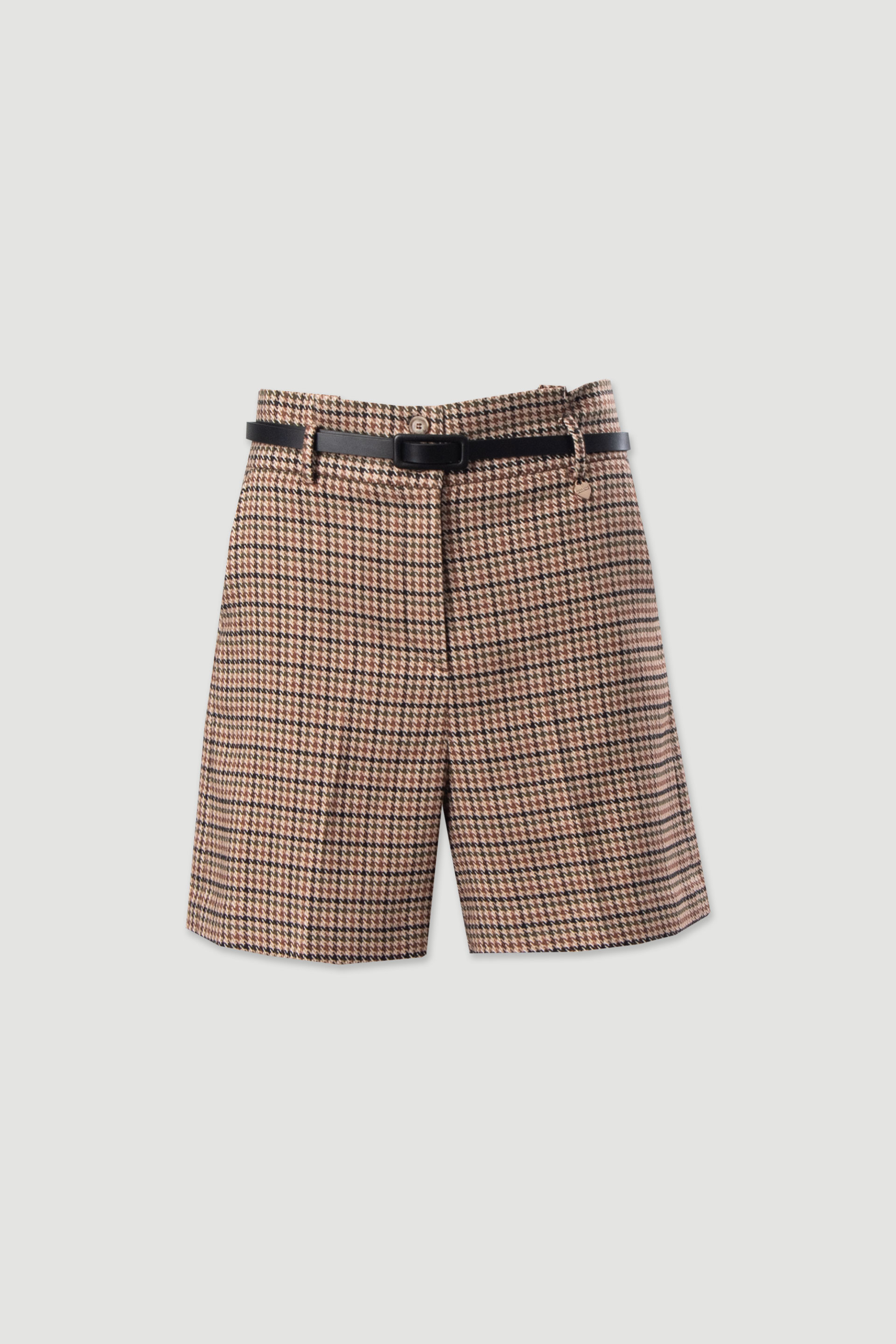 Short à motif pied-de-poule