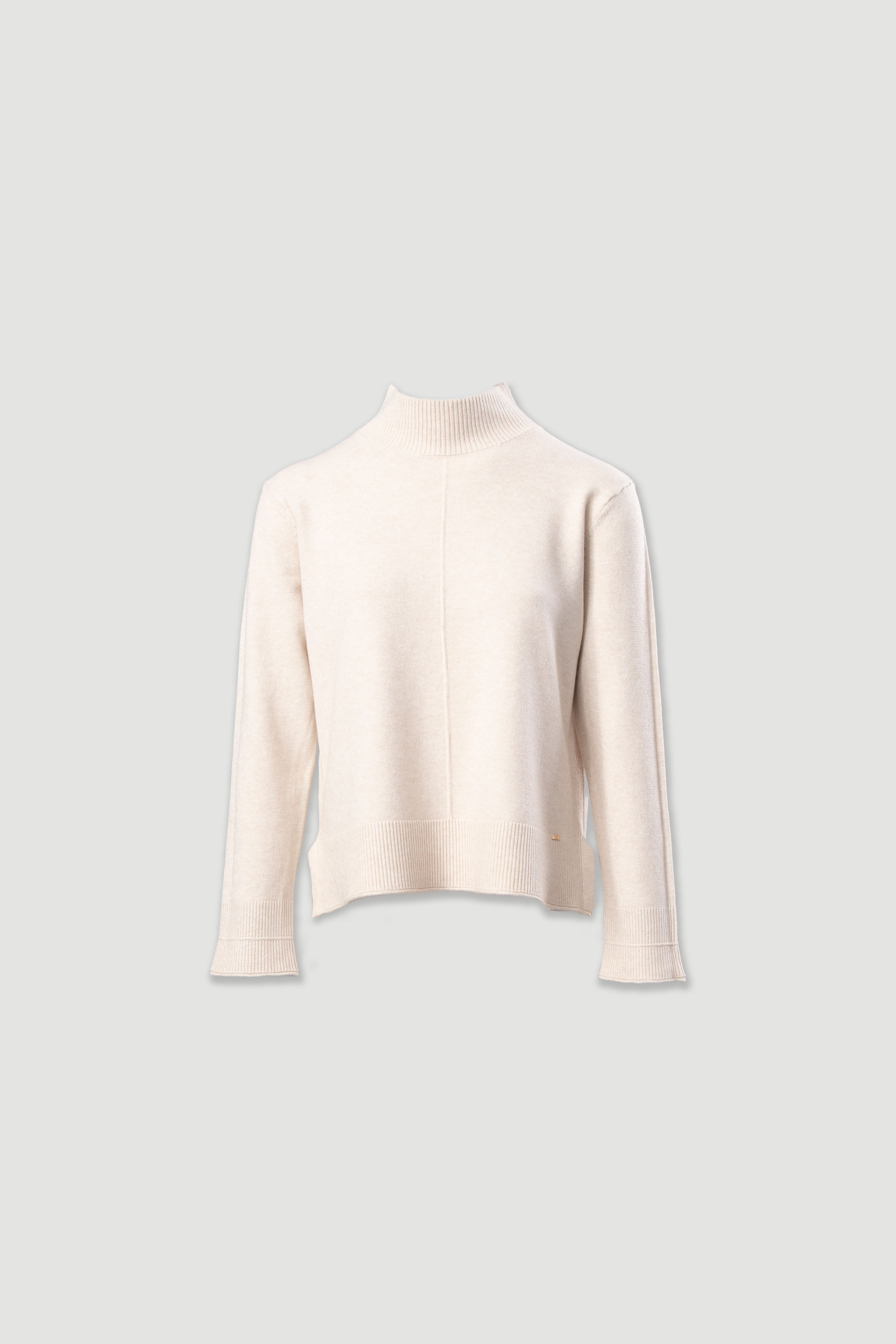 Pull à col montant en maille douce