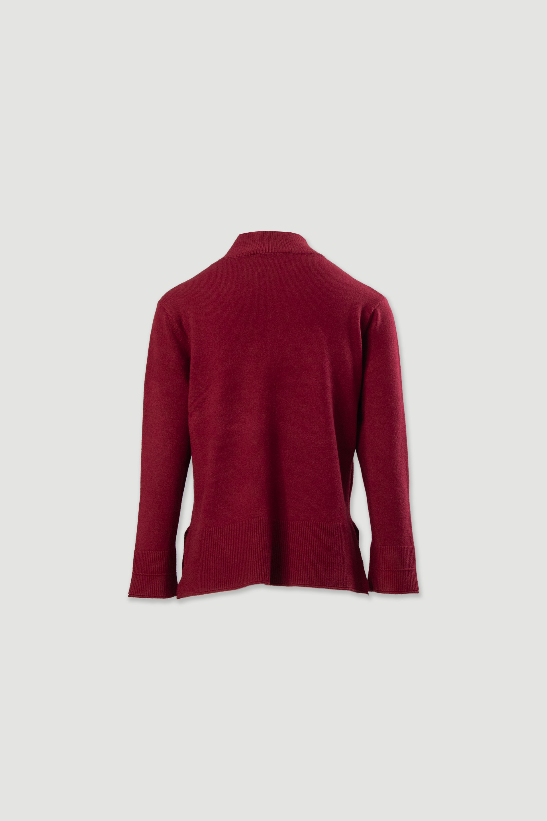 Camisola de gola subida em malha