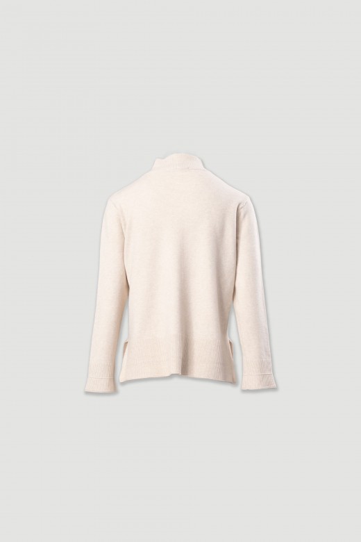 Jersey de cuello alto en punto