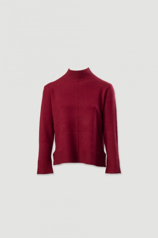 Jersey de cuello alto en punto