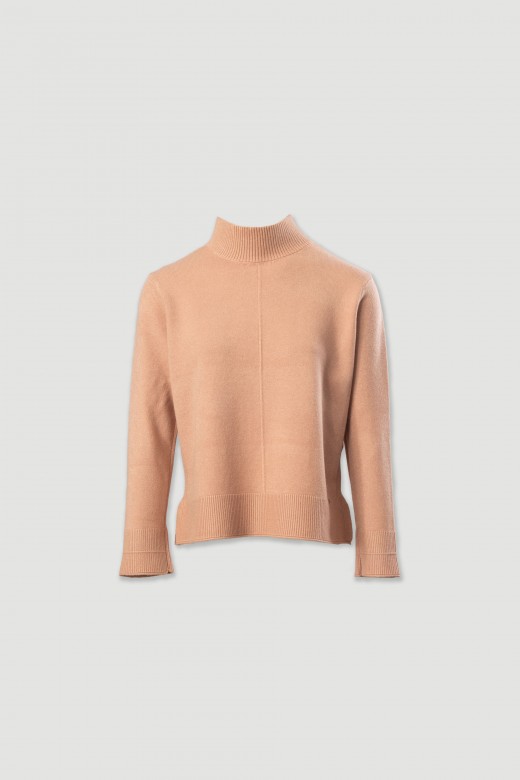 Jersey de cuello alto en punto Jersey de cuello alto en punto